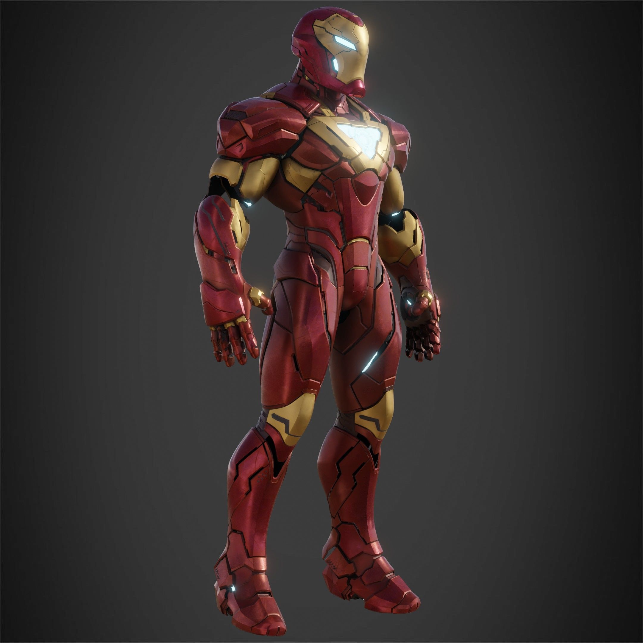 Marvel Rivals Iron Man Full Armor for Cosplay 3D Model Collection_14