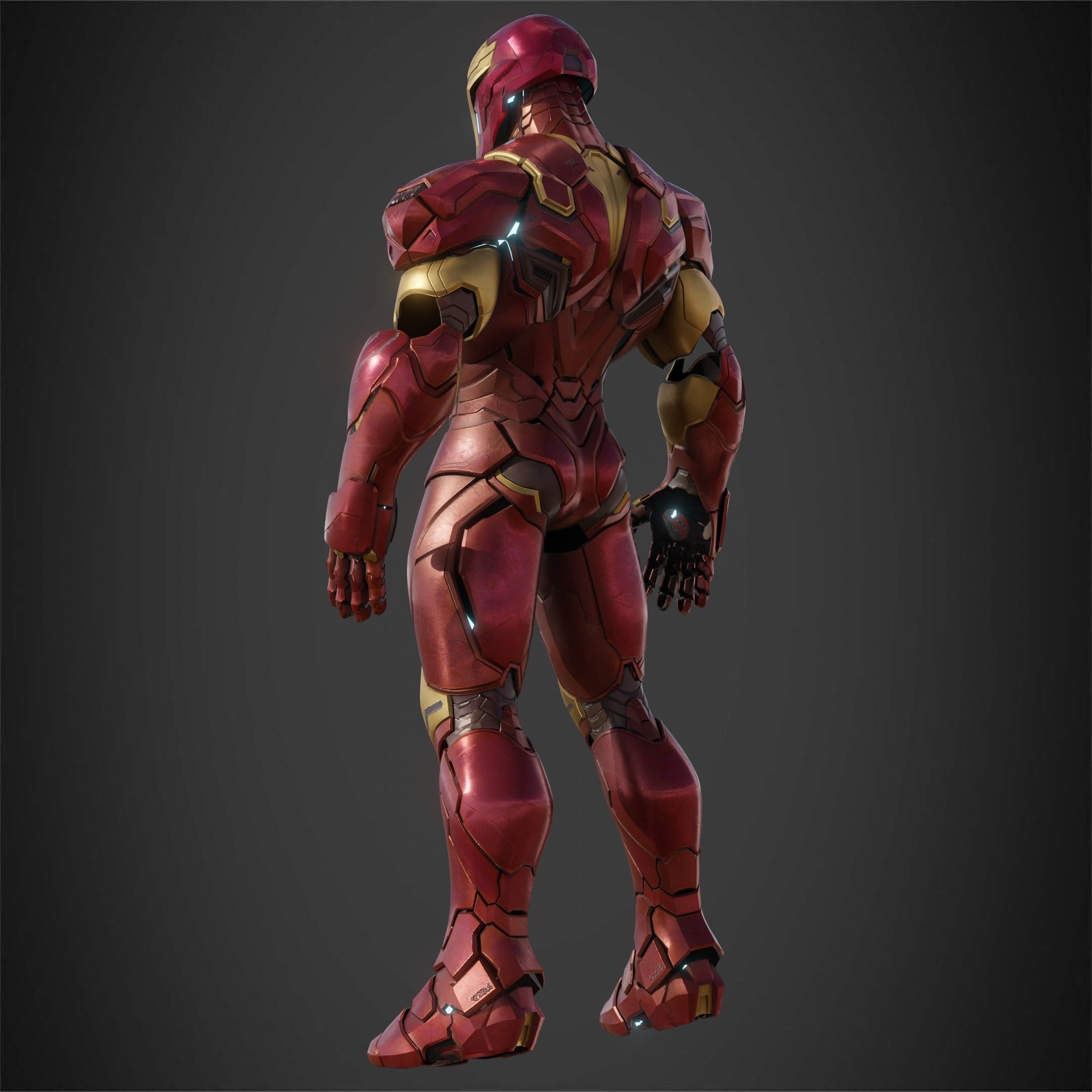 Marvel Rivals Iron Man Full Armor for Cosplay 3D Model Collection_10