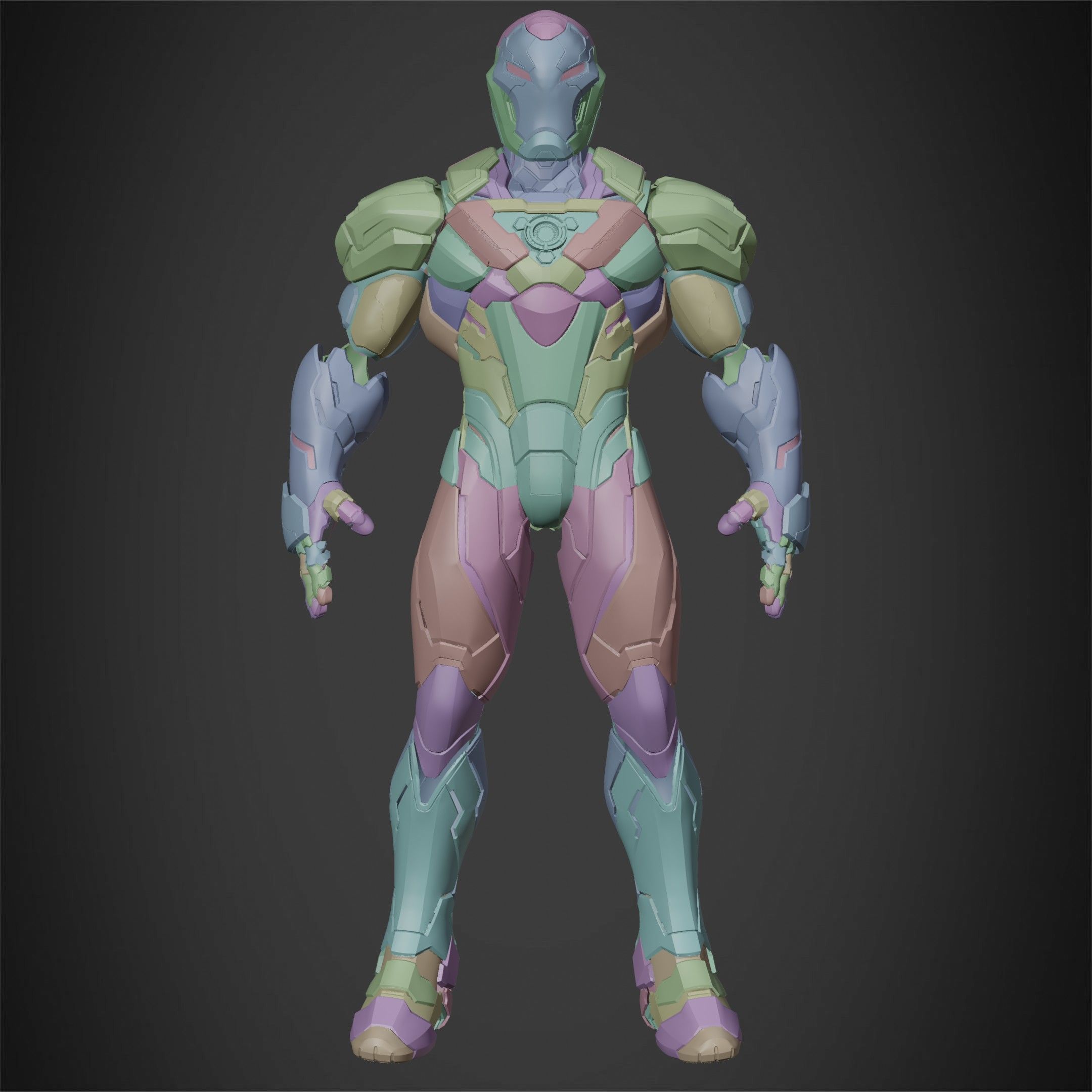Marvel Rivals Iron Man Full Armor for Cosplay 3D Model Collection_15