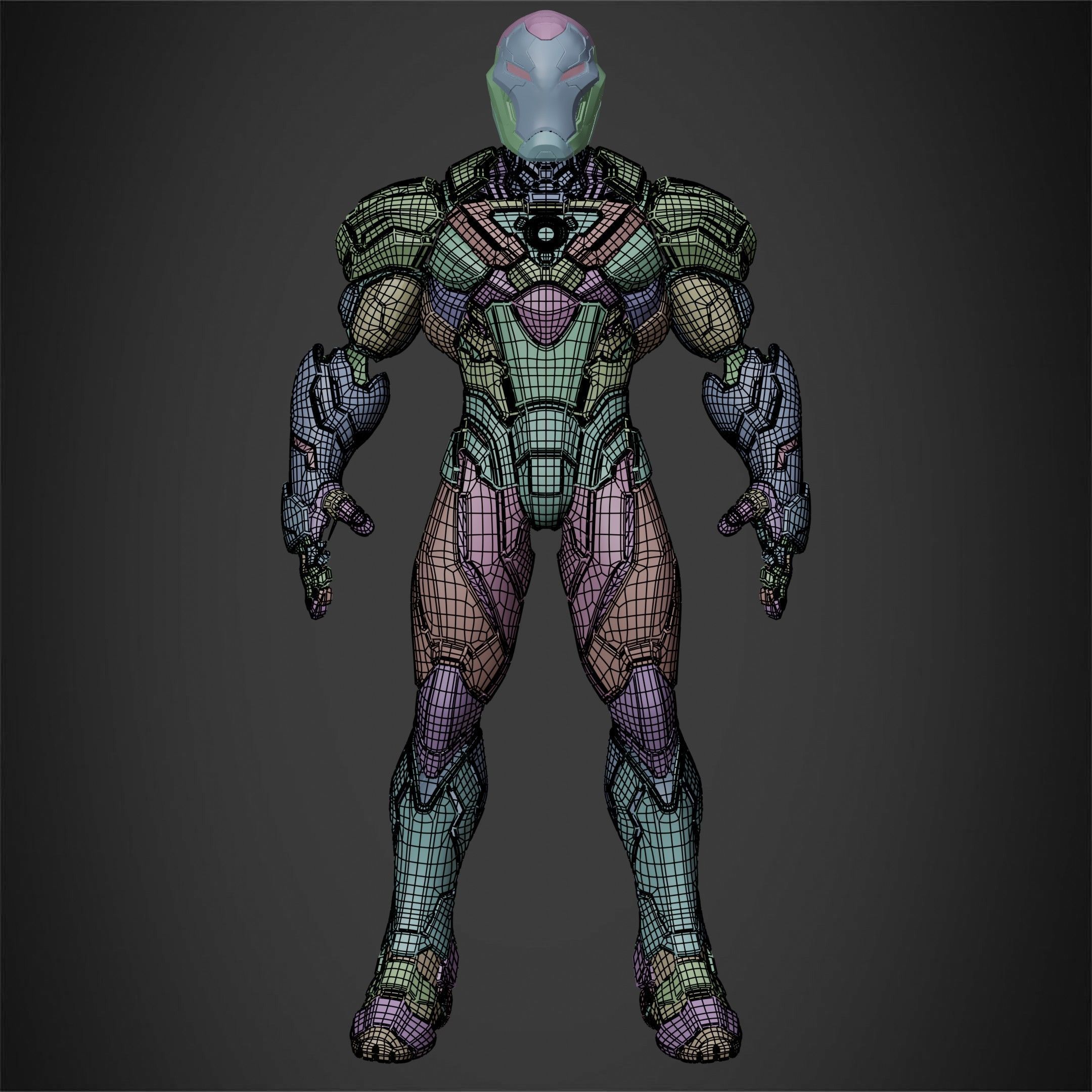 Marvel Rivals Iron Man Full Armor for Cosplay 3D Model Collection_16