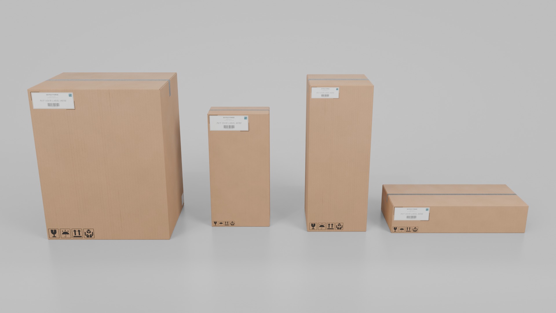 Vertical Storage Box Specialists - Rigged and Customizable Set 3D Model Collection_6