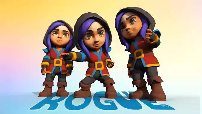 Rogue Animated Character  UNREAL ENGINE
