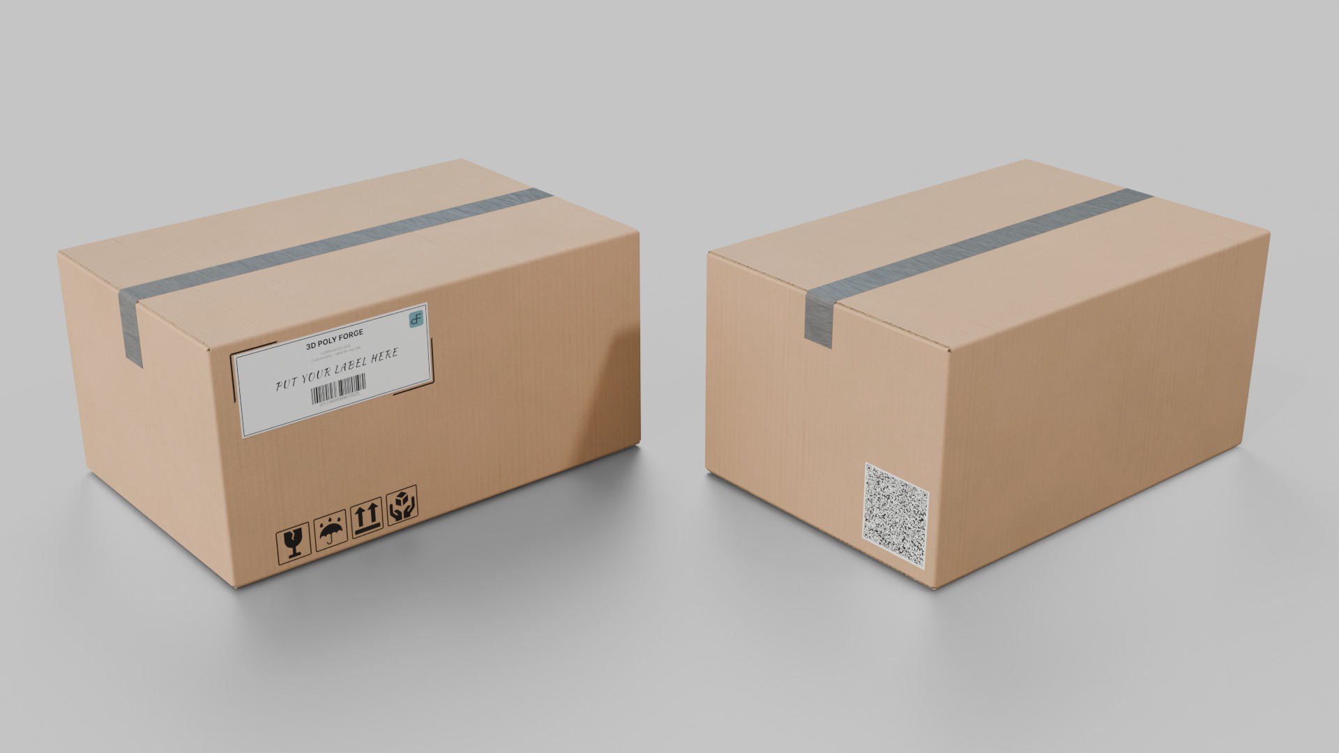 Hybrid Shape Box Collection - Rigged and Customizable _33