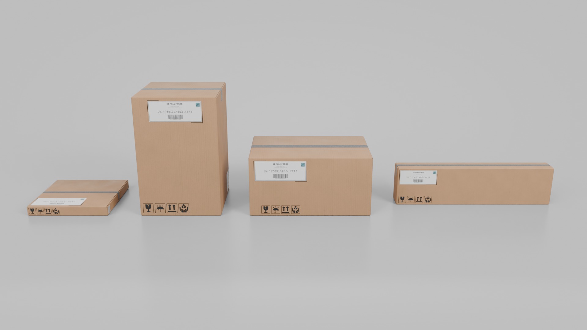 Hybrid Shape Box Collection - Rigged and Customizable _6