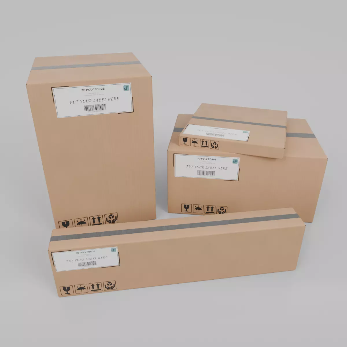 Hybrid Shape Box Collection - Rigged and Customizable _0