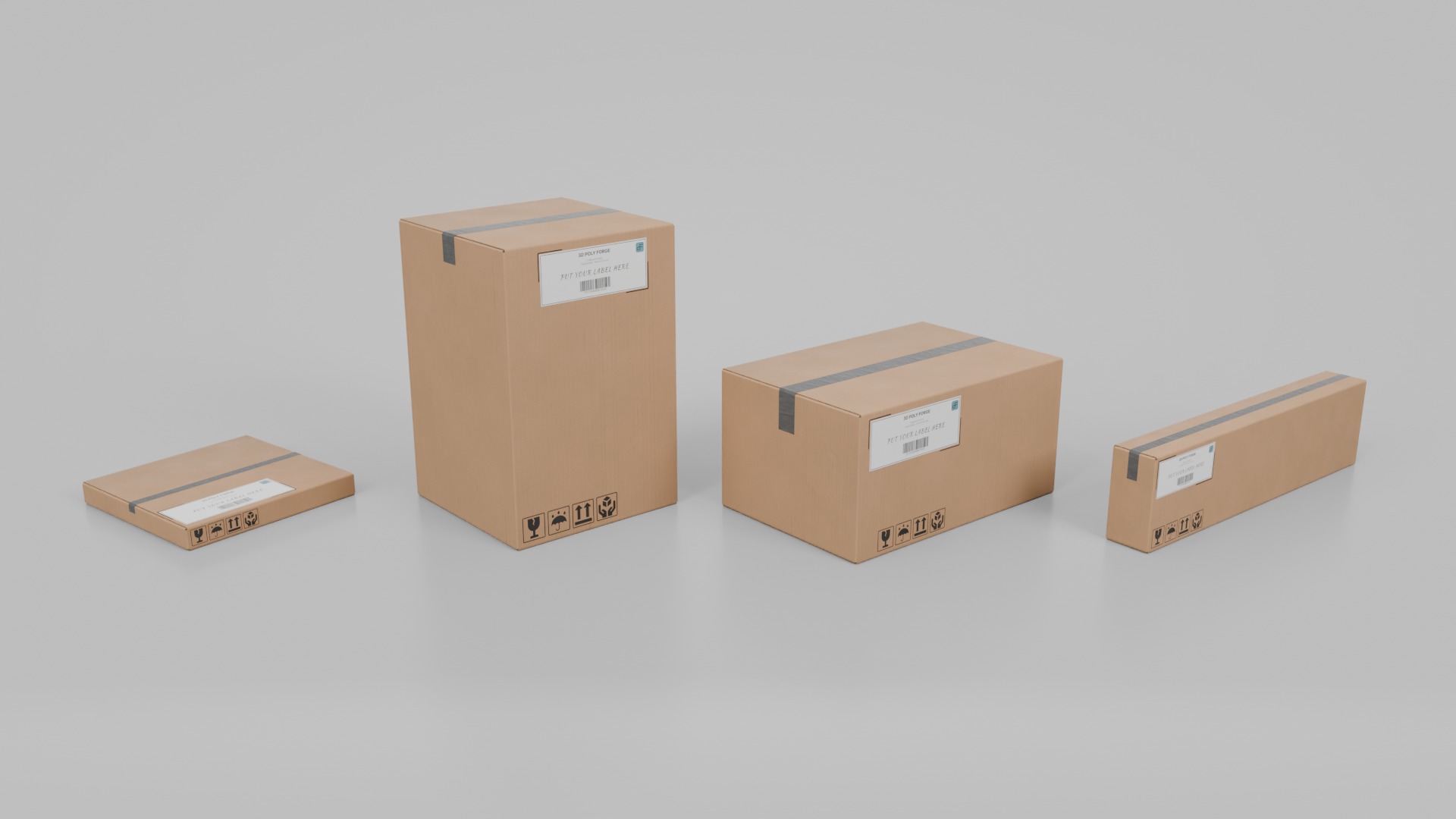 Hybrid Shape Box Collection - Rigged and Customizable _5