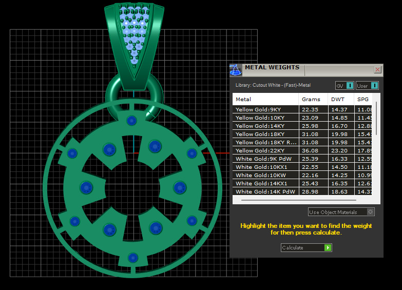 Geometric Pendant 3D print model_6