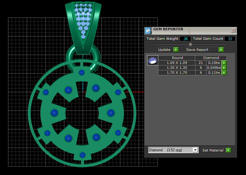 Geometric Pendant 3D print model_4