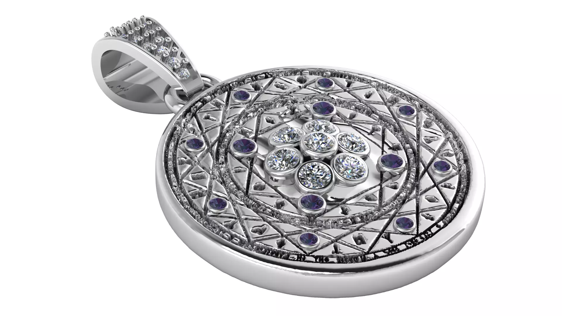 Gold Pendant 3D print model