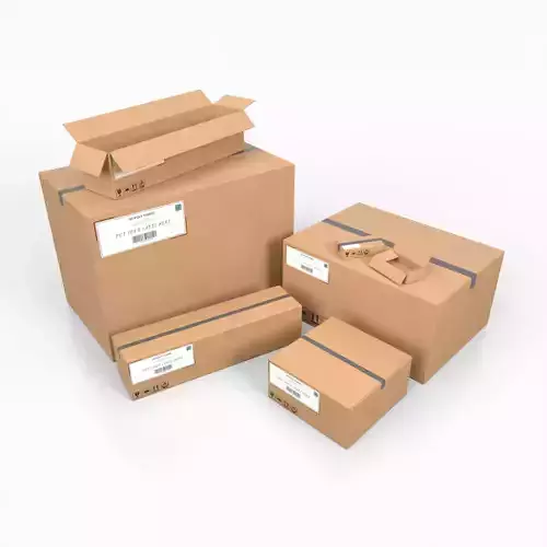 Industrial Cardboard Containers - Rigged and Customizable