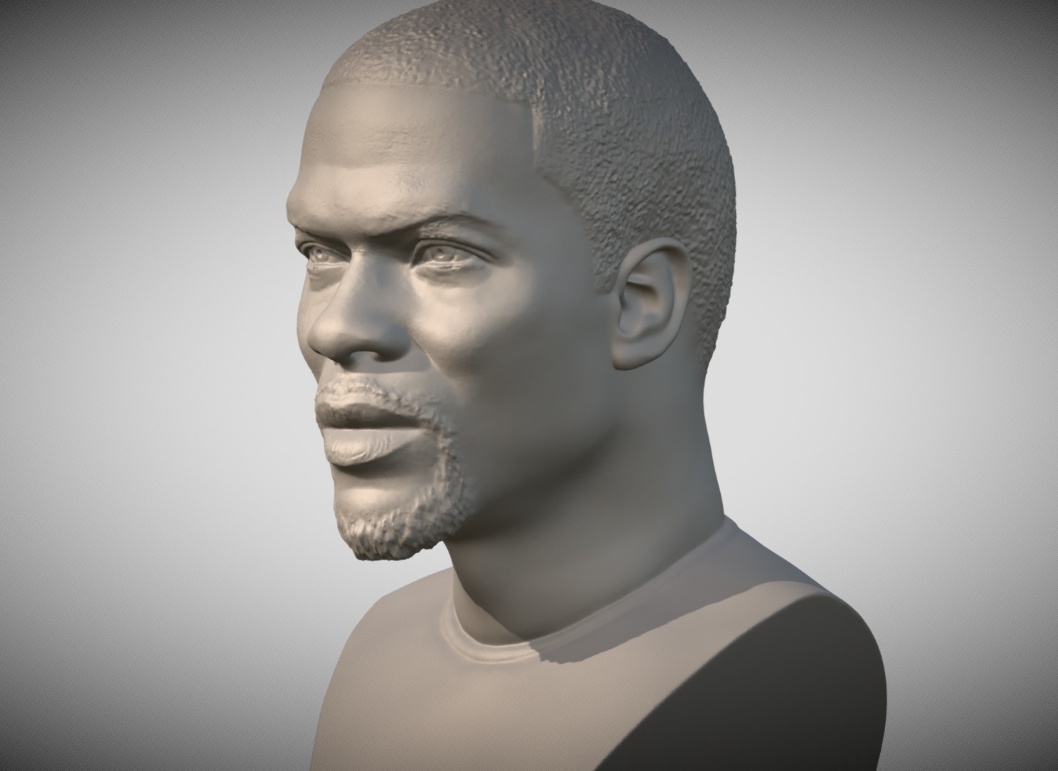 Kevin Hart bust 3D print model_2
