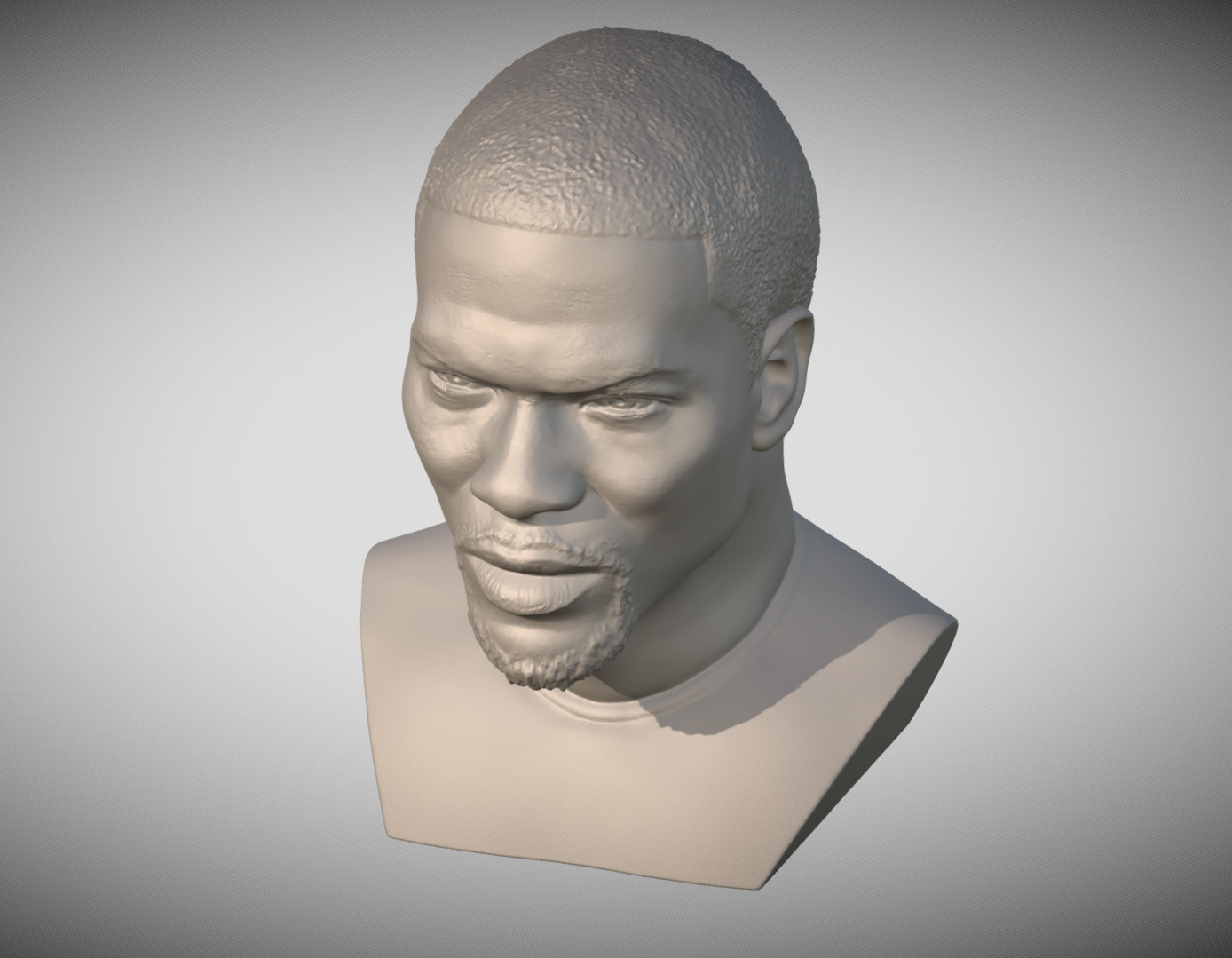 Kevin Hart bust 3D print model_11