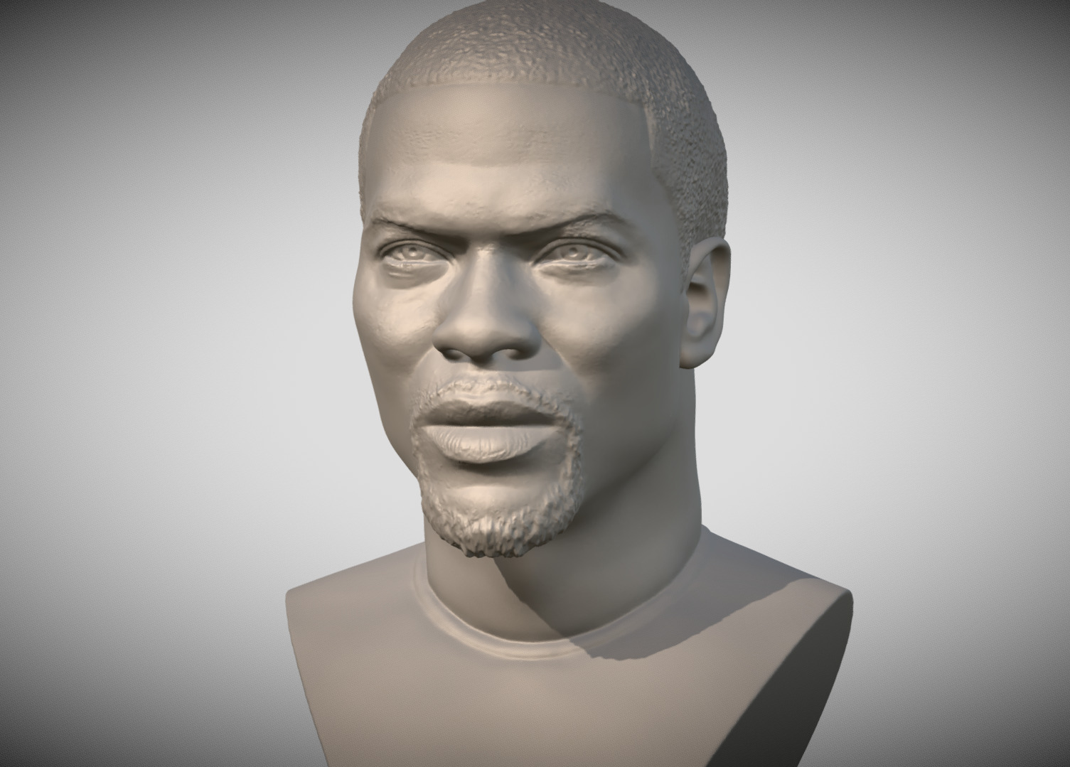 Kevin Hart bust 3D print model_1