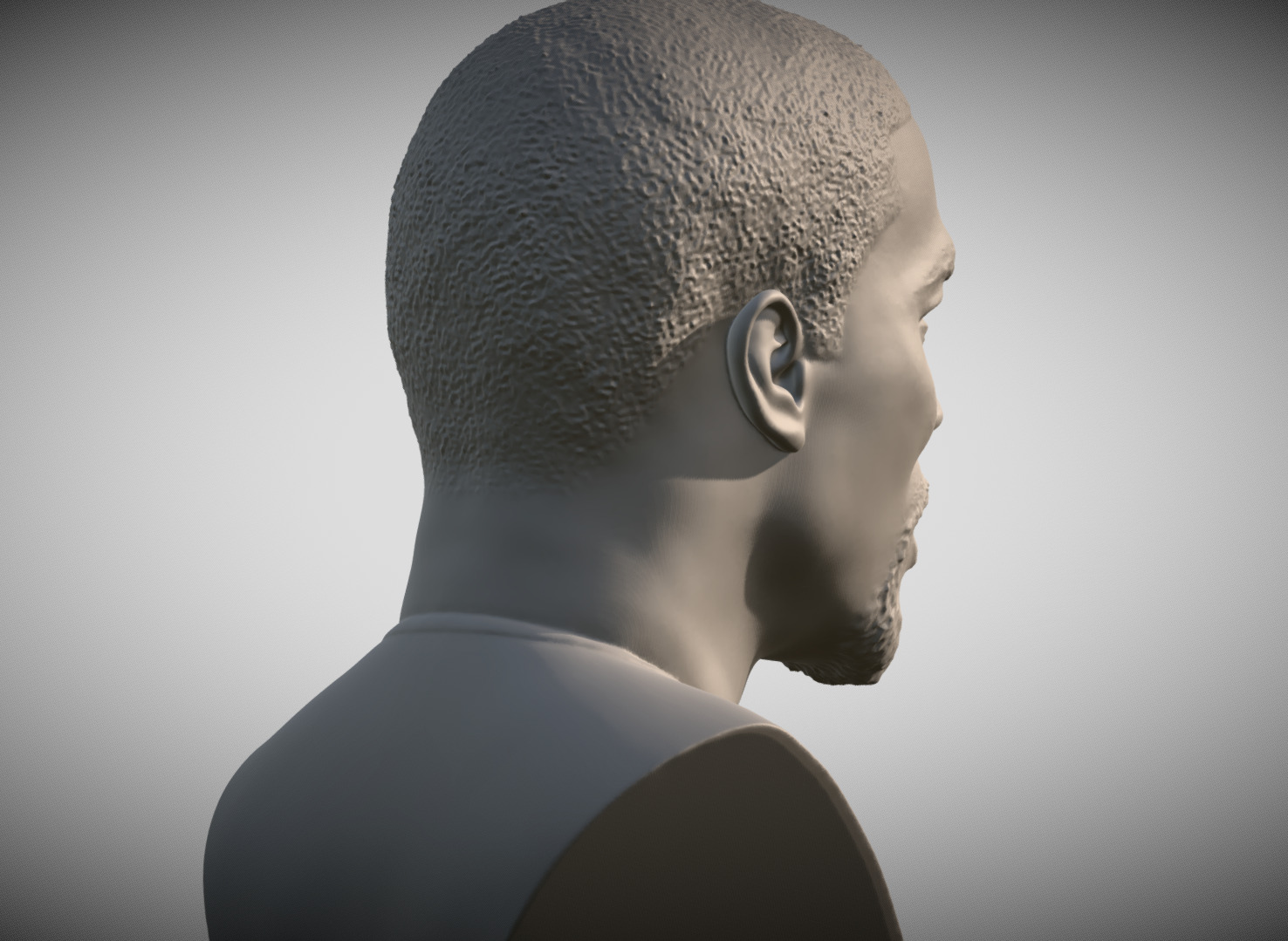 Kevin Hart bust 3D print model_5