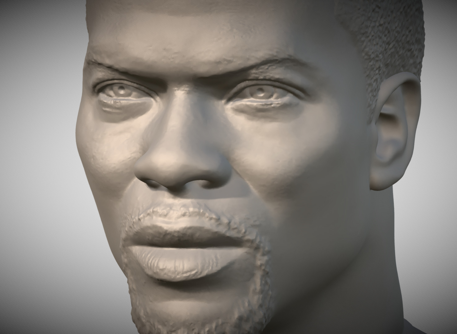 Kevin Hart bust 3D print model_10