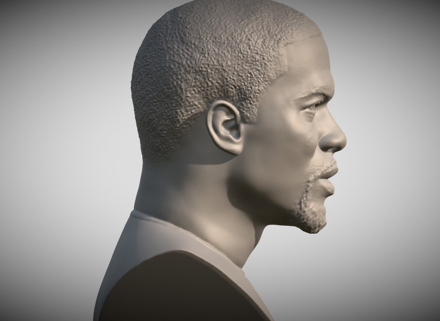 Kevin Hart bust 3D print model_6