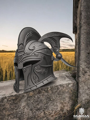 Warrior Helmet Ornamental 3D Printable Spartan Inspired Armor 3D print model