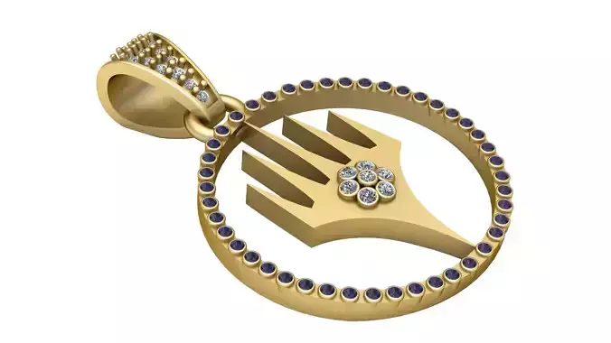 Gold Pendant 3D print model