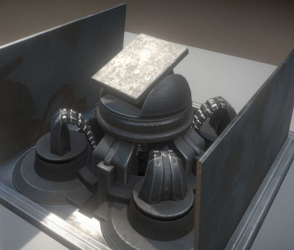 Animated Tower Low-poly 3D model