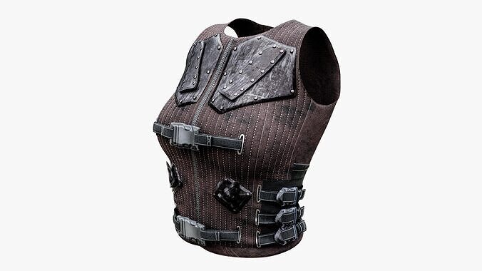 Military Tactical Vest Low-poly 3D model