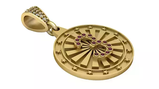 Initial Pendant 3D print model