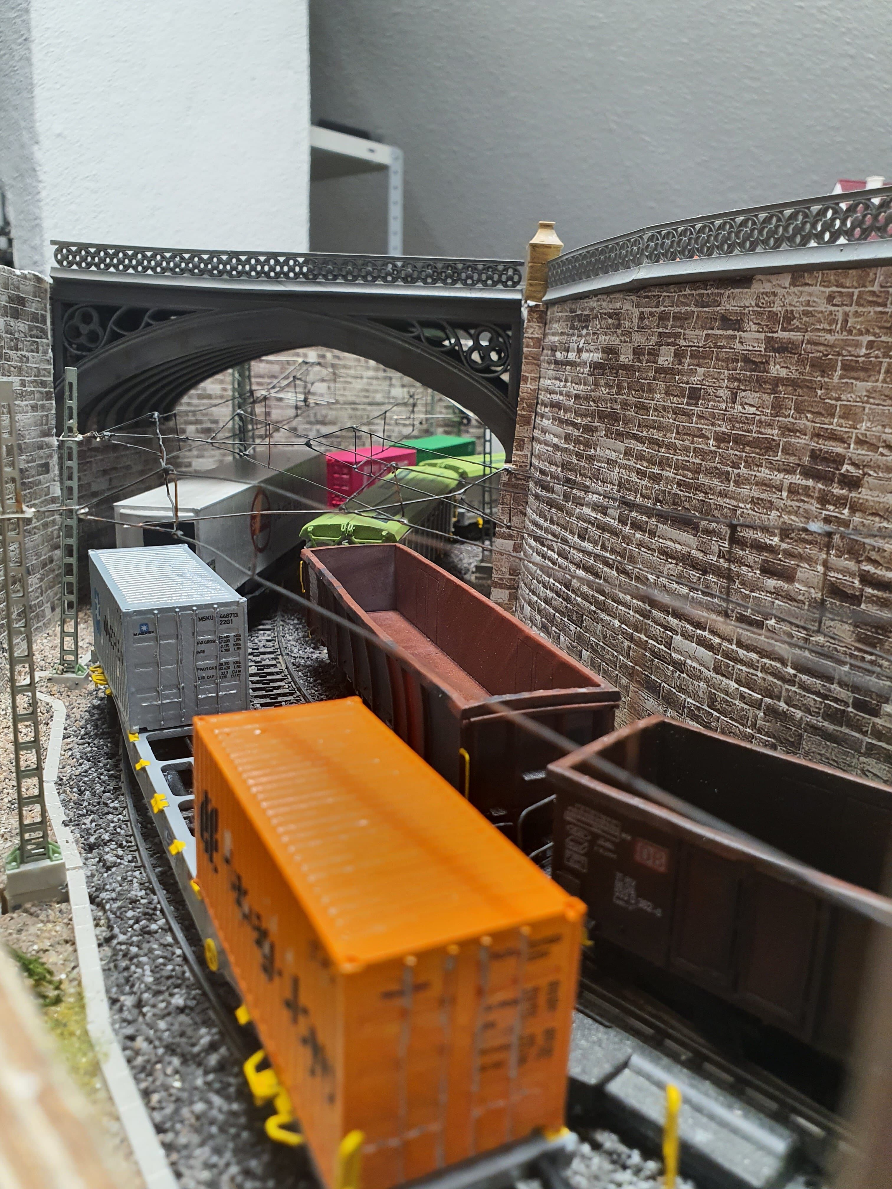 Pre supported Historical Road Bridge for H0 Scale 3D print model_5