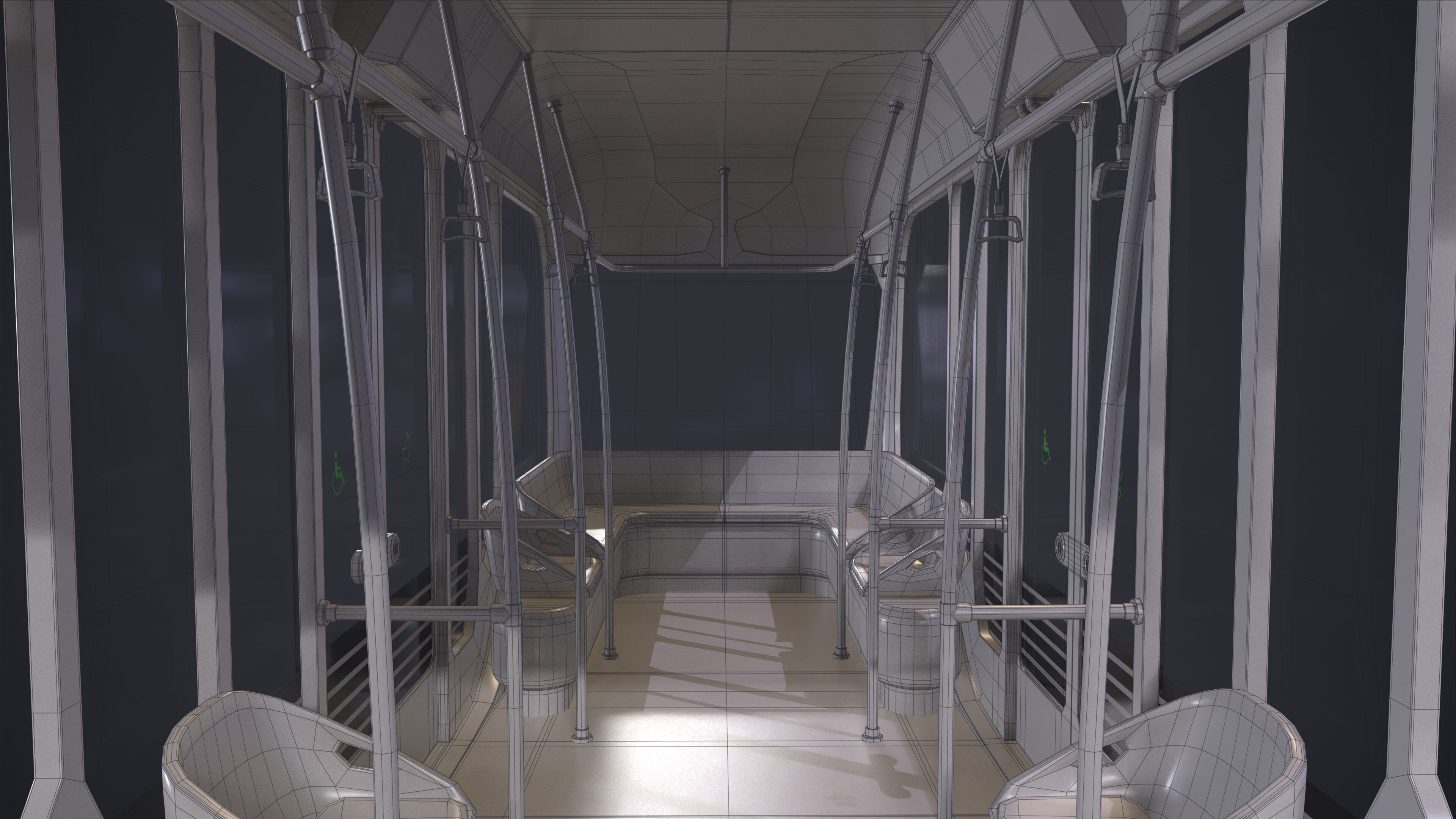 Bus Self Driving 3D model_14