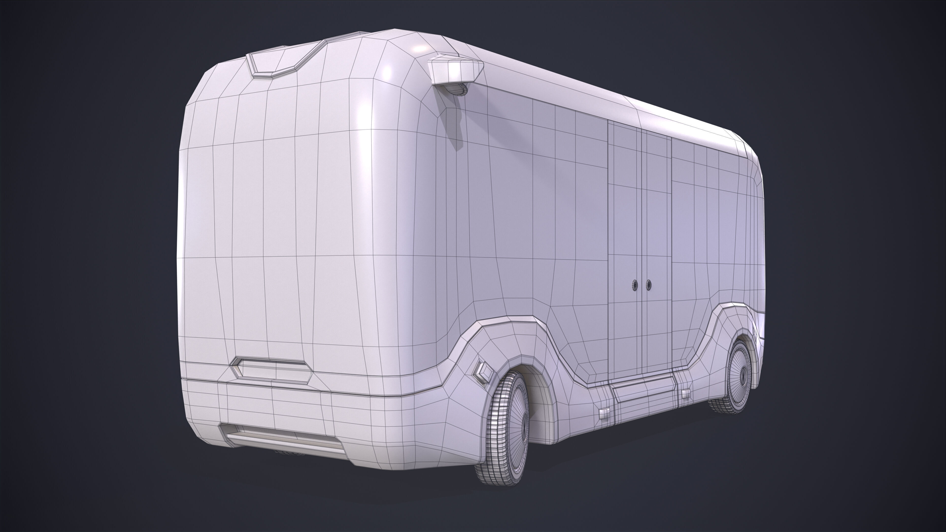 Bus Self Driving 3D model_9