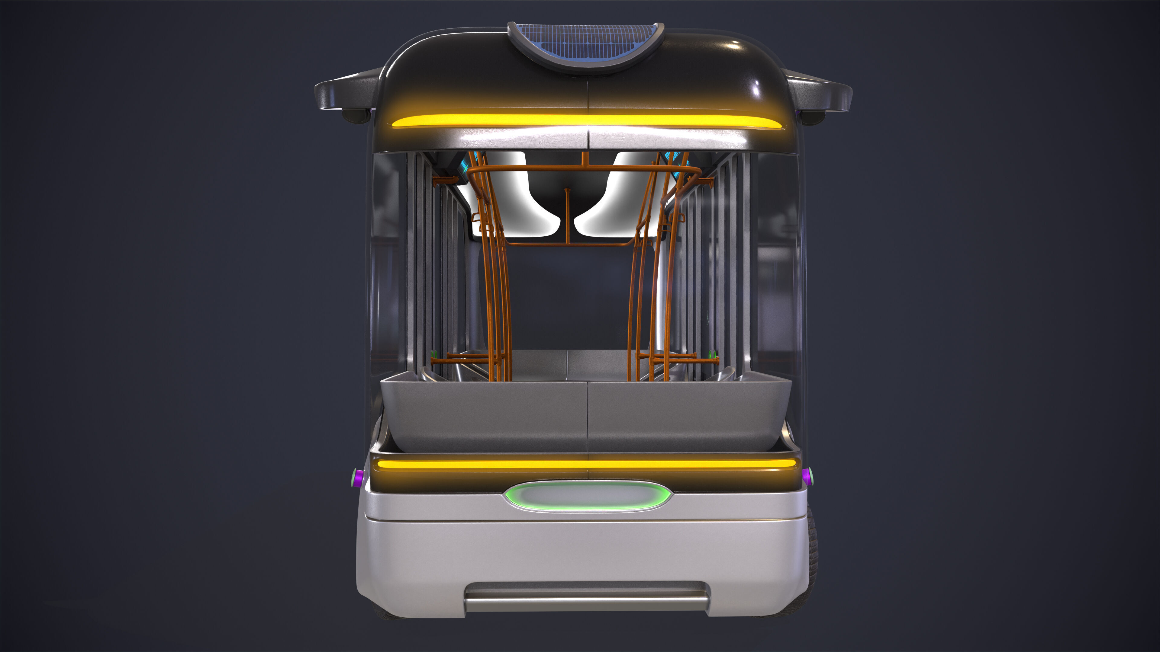 Bus Self Driving 3D model_7