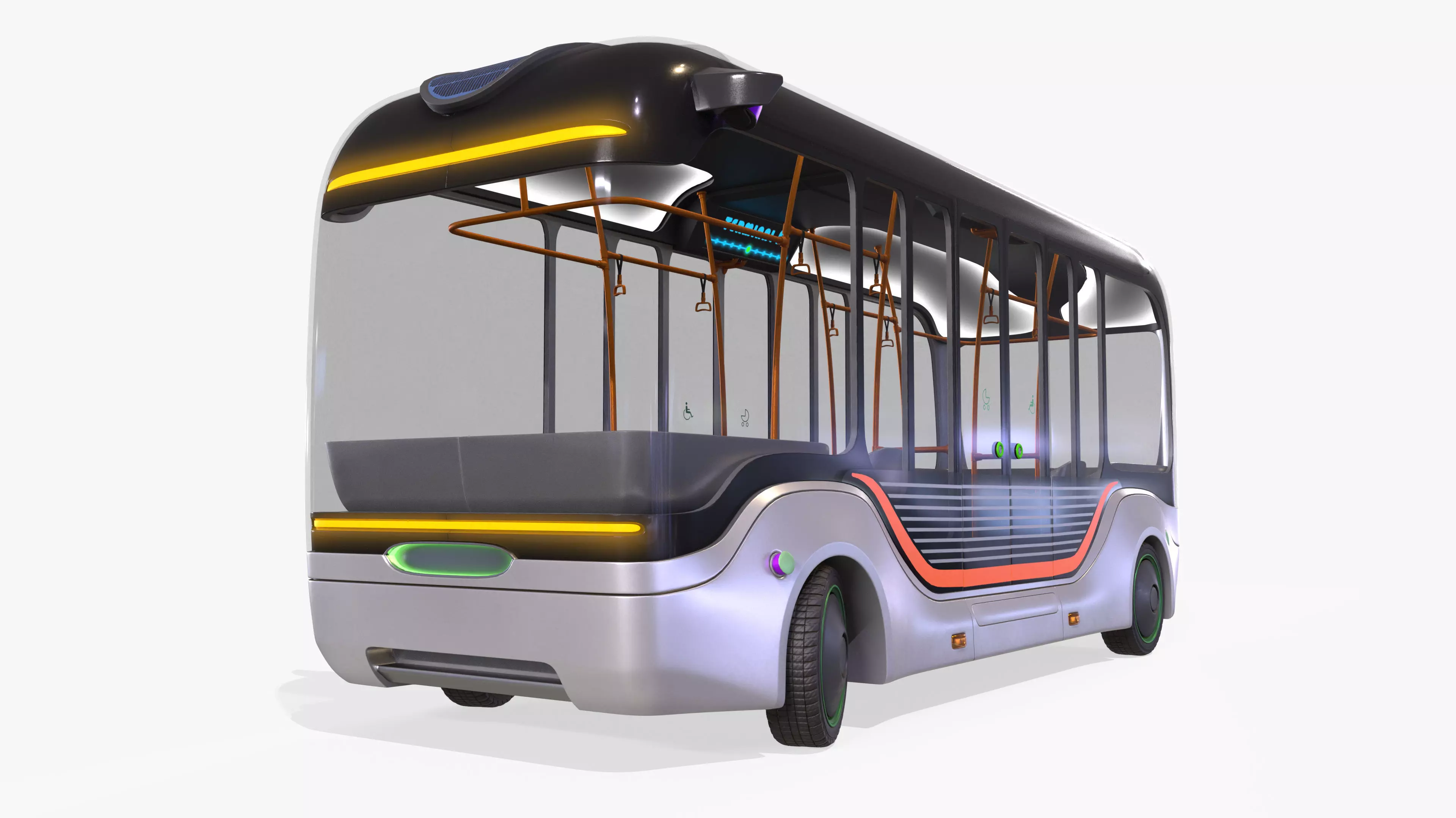 Bus Self Driving 3D model_0