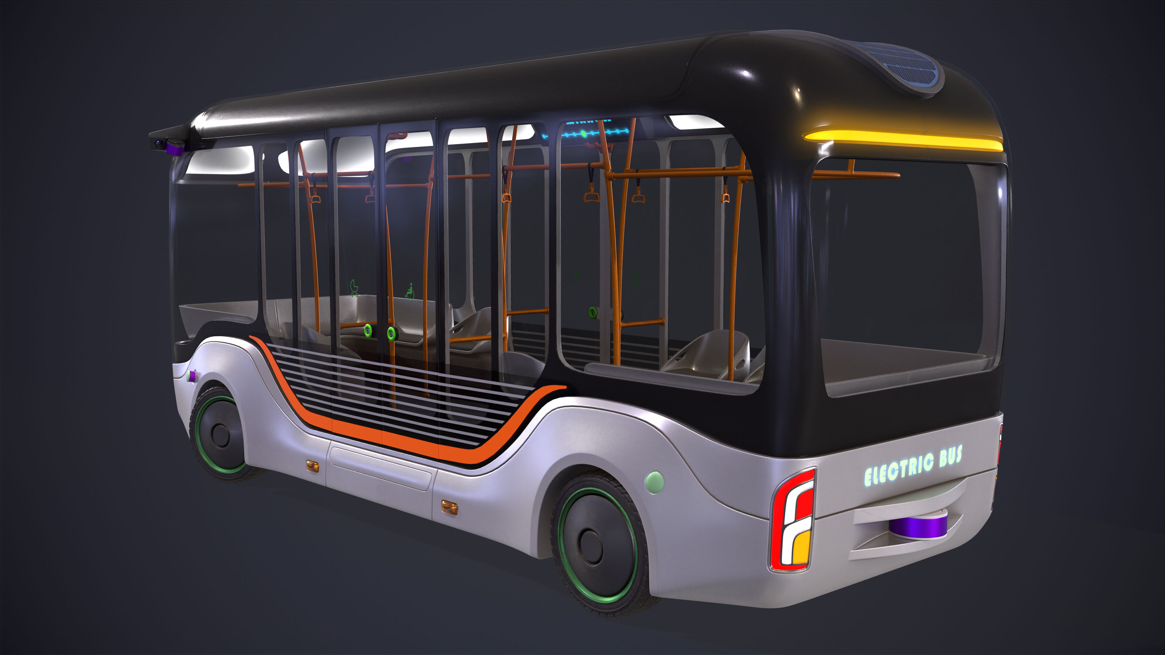 Bus Self Driving 3D model_3