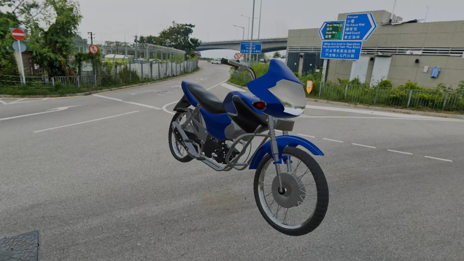 Free motorcycle Free low-poly 3D model
