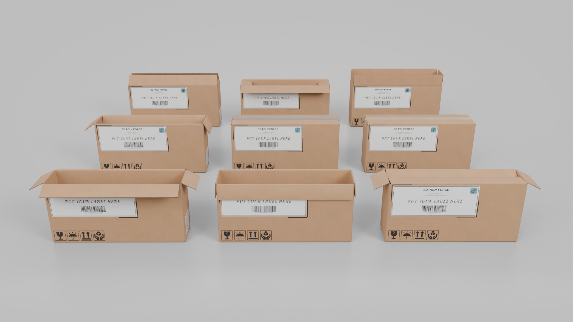 Complete Cube and Flat Pack - Rigged and Customizable 3D Model Collection_33