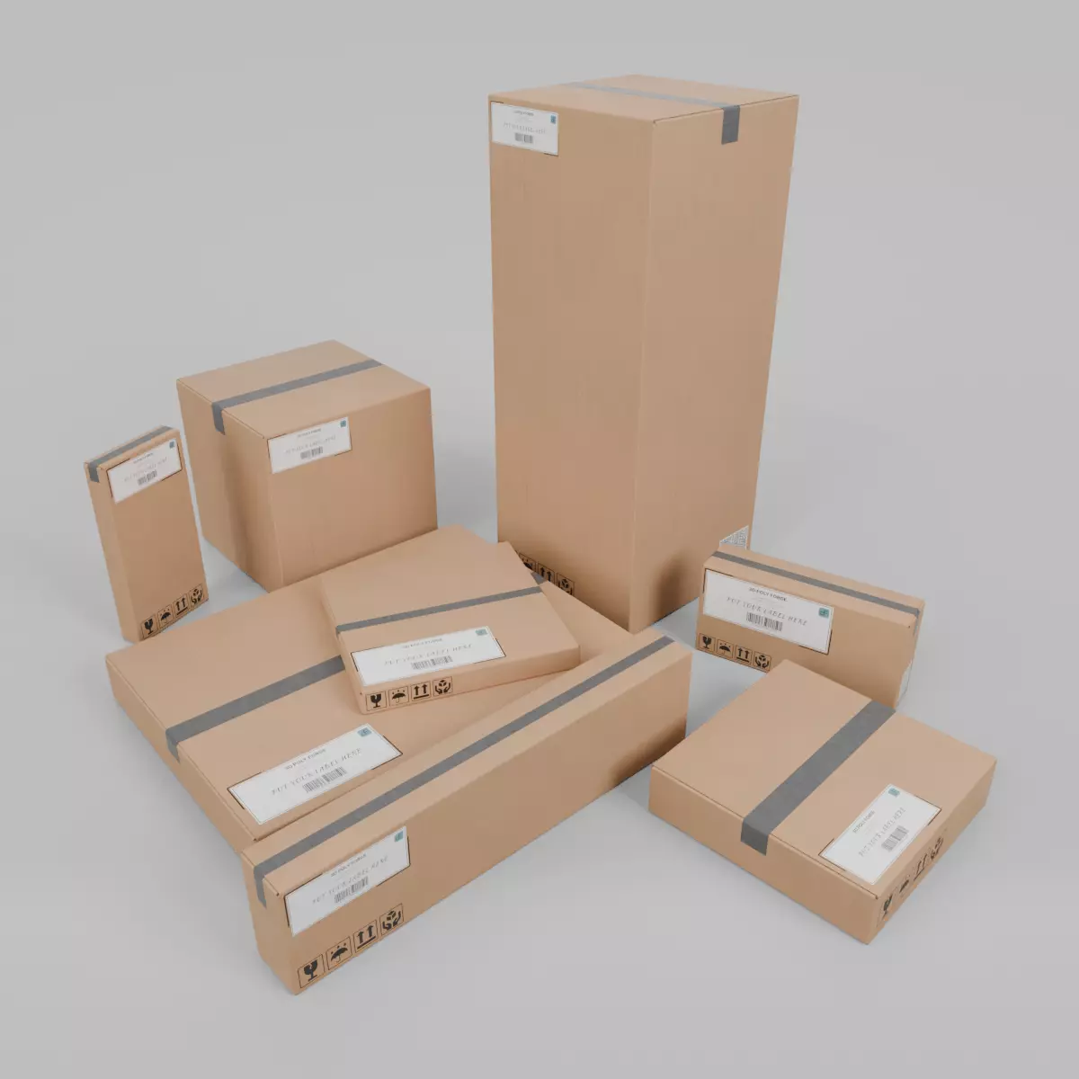 Complete Cube and Flat Pack - Rigged and Customizable 3D Model Collection_0