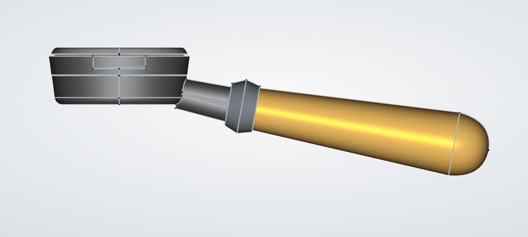 Coffee-Portafilter Low-poly 3D model_4