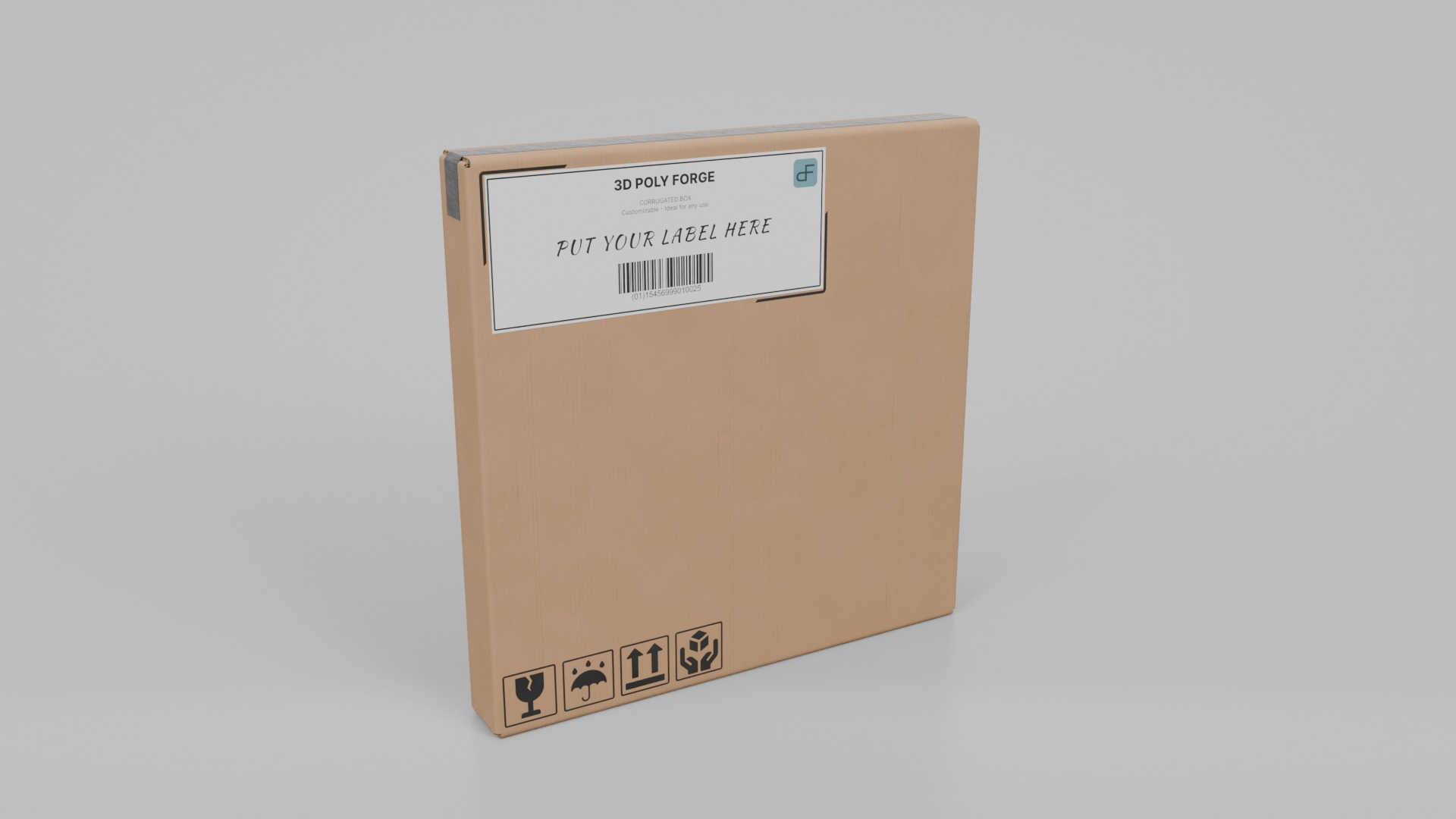 Deep and Rectangular Box Set - Rigged and Customizable 3D Model Collection_11