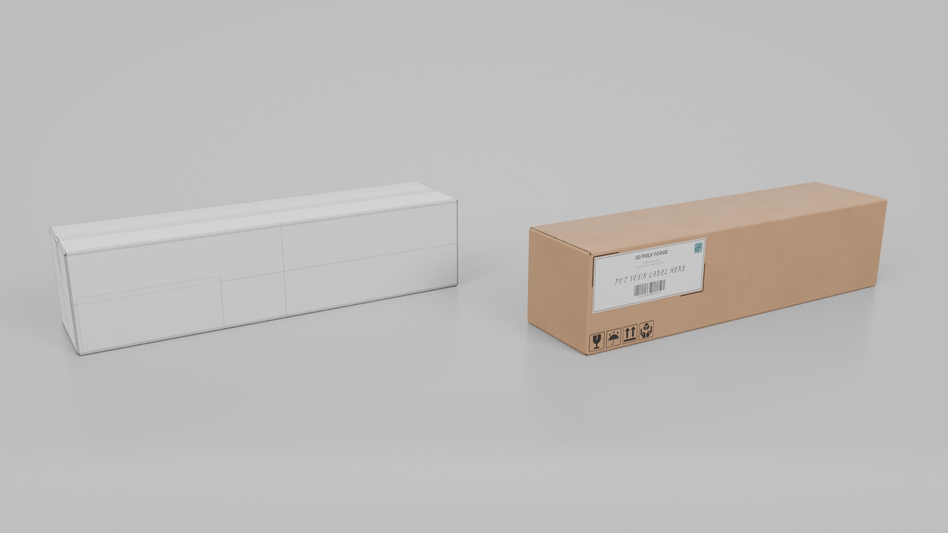 Deep and Rectangular Box Set - Rigged and Customizable 3D Model Collection_64