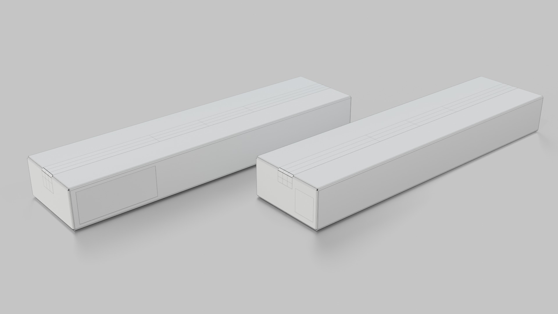 Deep and Rectangular Box Set - Rigged and Customizable 3D Model Collection_55