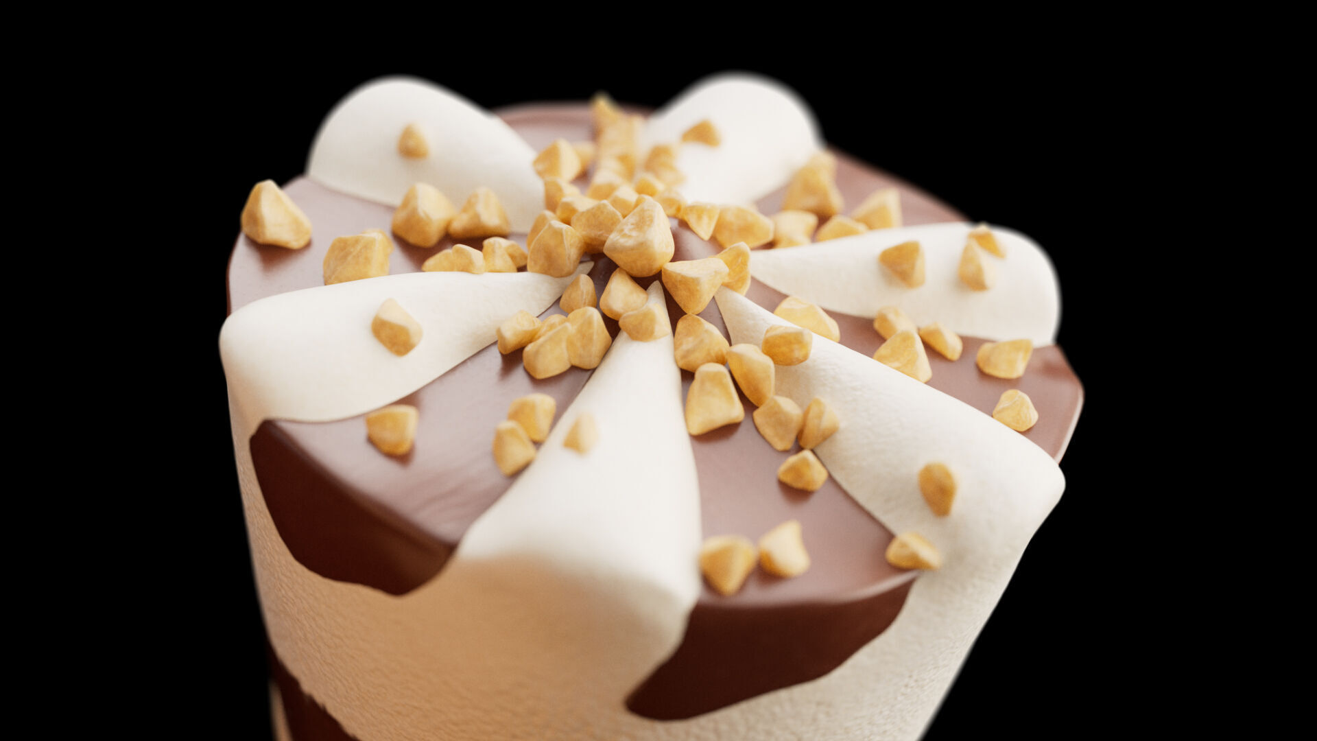 Ice Cream Cone 01 Low-poly 3D model_6