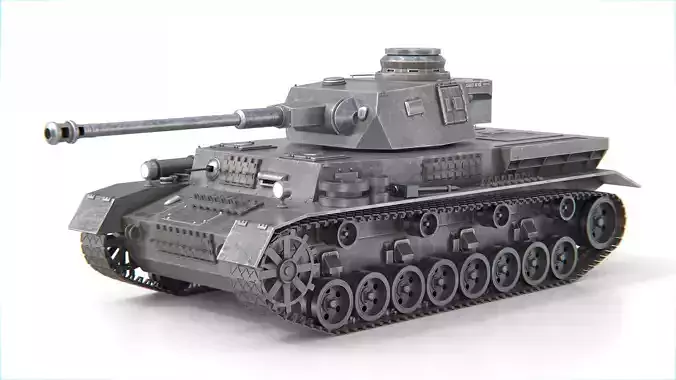 Panzer IV Panzer 4 Medium Tank WWII German Tank Standard Version 3D model