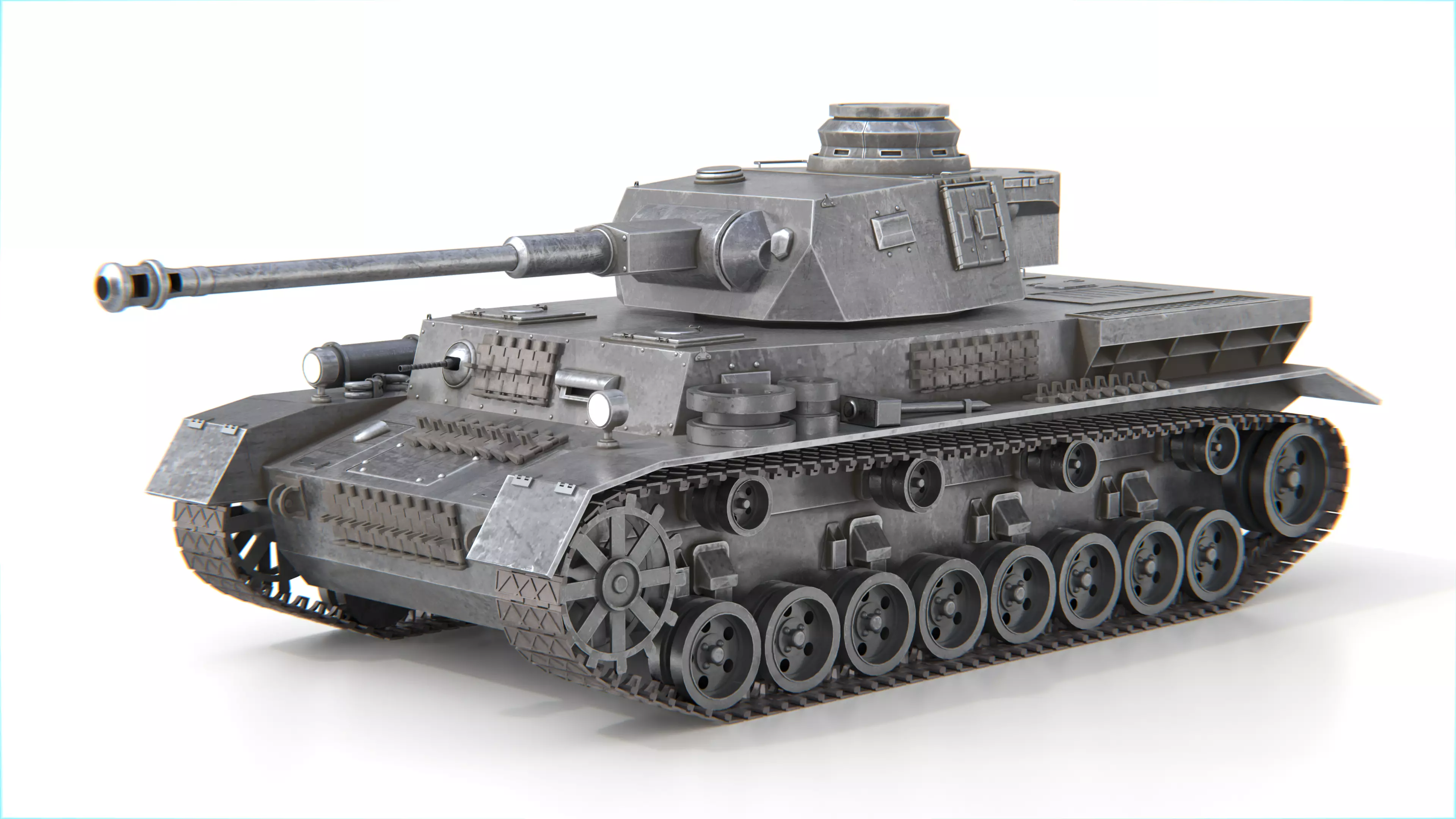 Panzer IV Panzer 4 Medium Tank WWII German Tank Standard Version 3D model