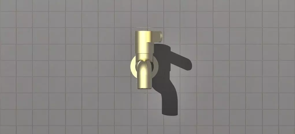 brass tap Free 3D model