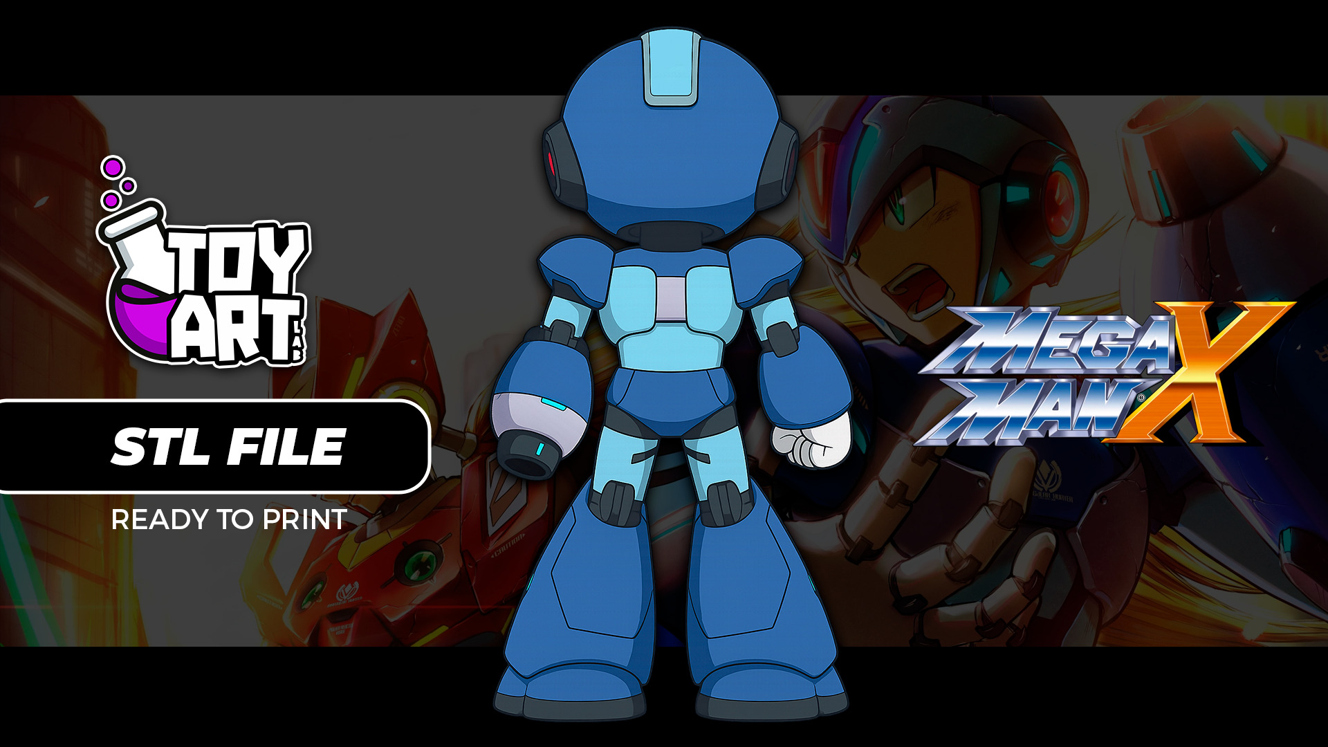 MEGA MAN X CHIBI 3D print model_2