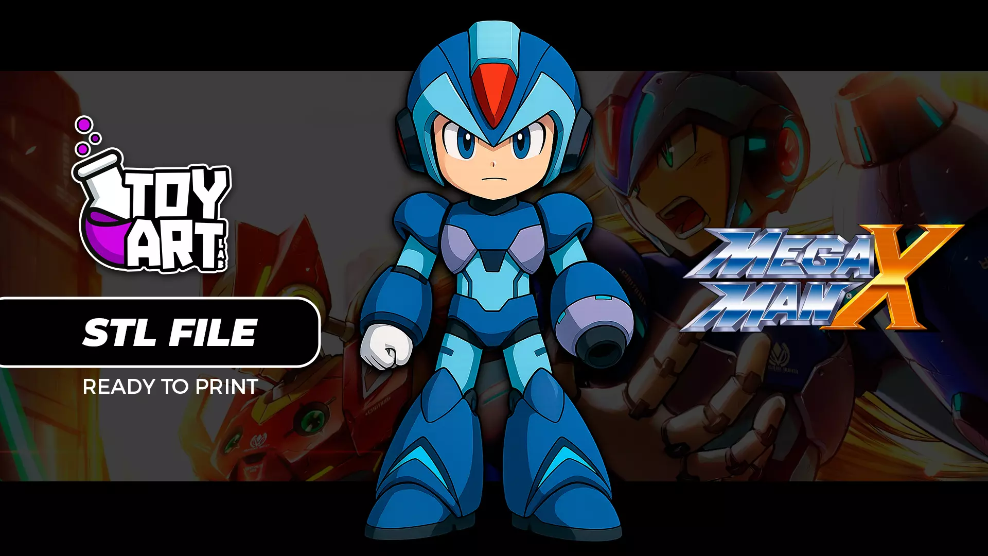 MEGA MAN X CHIBI 3D print model_0