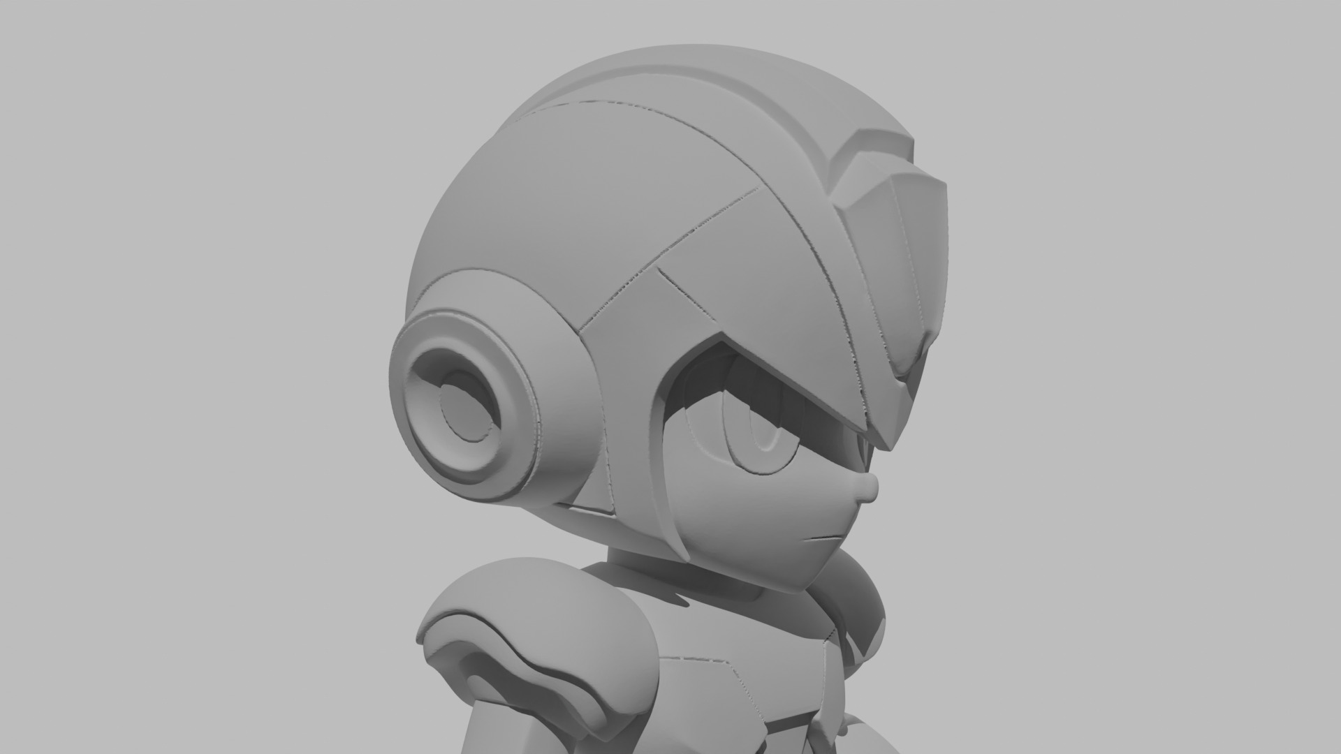 MEGA MAN X CHIBI 3D print model_4