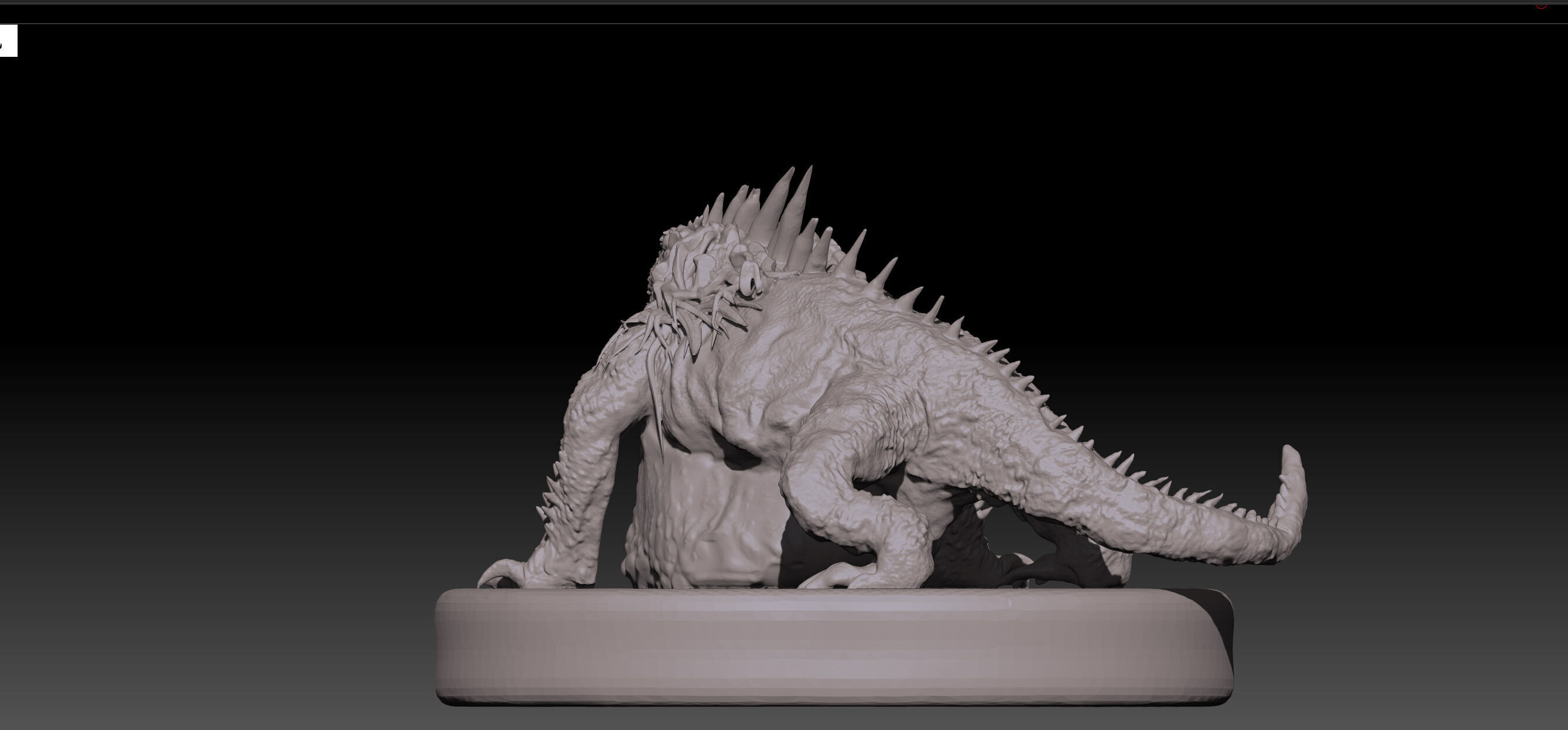 Monster Hunter Greater Jagras STL and OBJ  3D print model_4