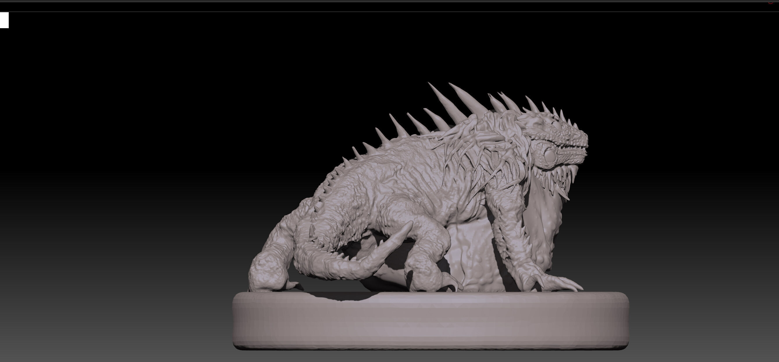 Monster Hunter Greater Jagras STL and OBJ  3D print model_6