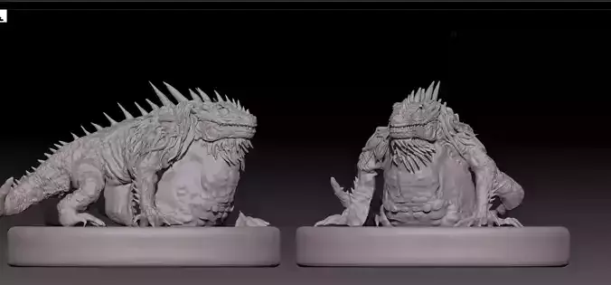 Monster Hunter Greater Jagras STL and OBJ 