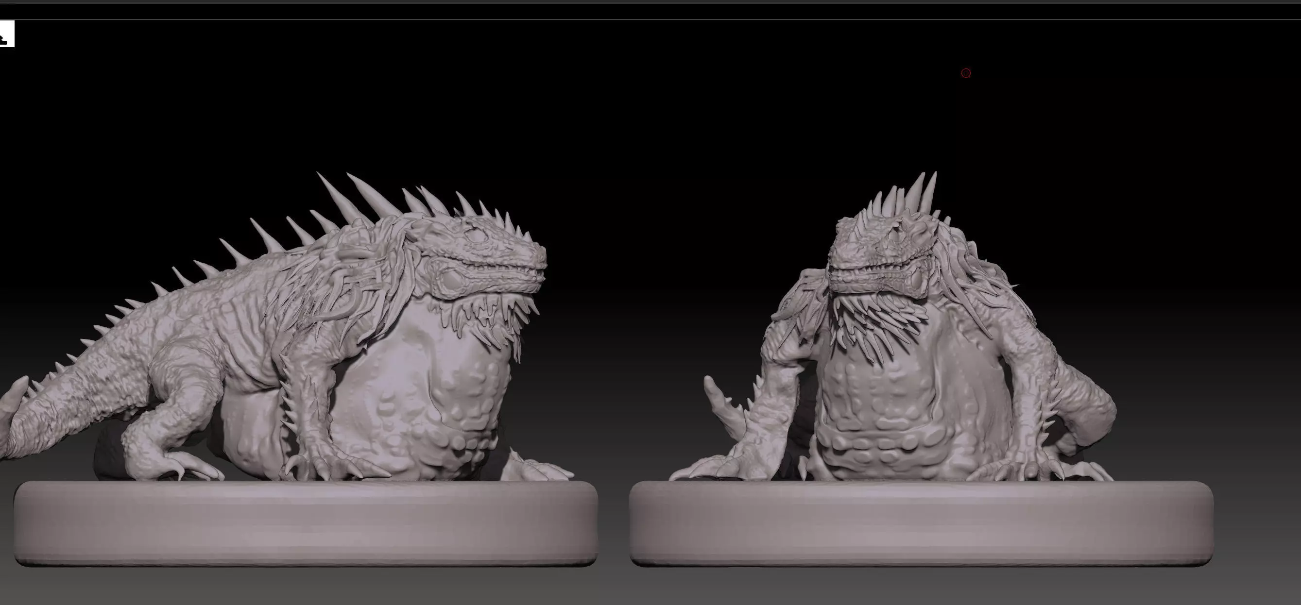Monster Hunter Greater Jagras STL and OBJ  3D print model_0