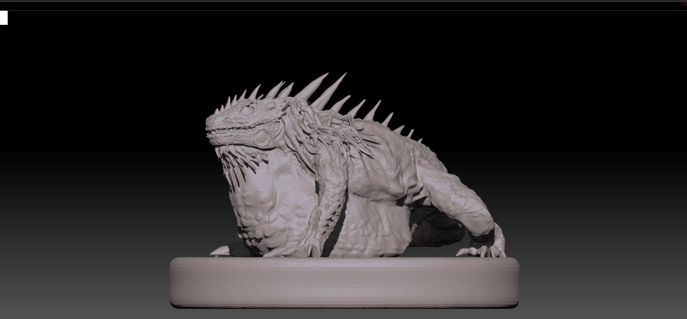 Monster Hunter Greater Jagras STL and OBJ  3D print model_2